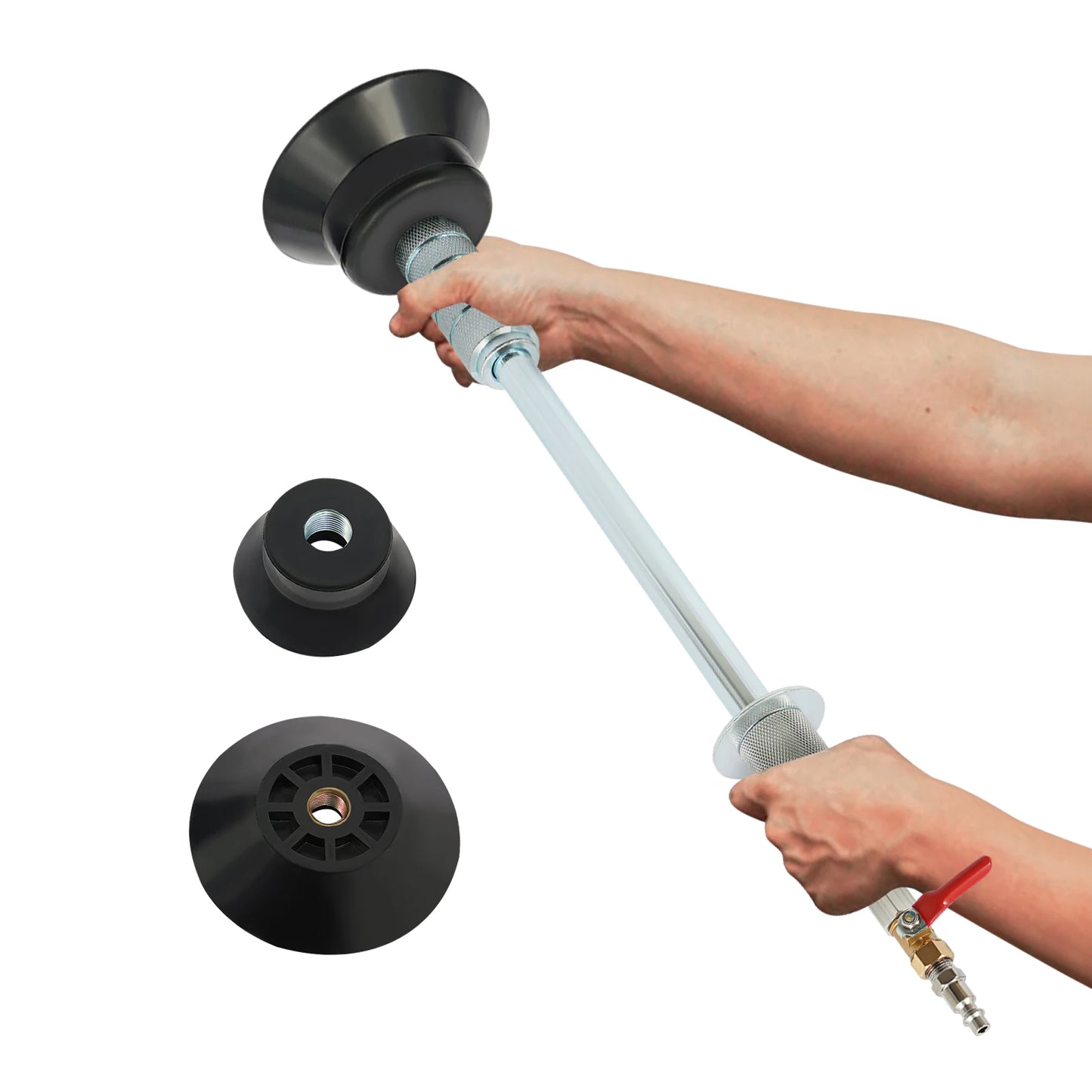 Bymaocar Pneumatic Dent Puller Hammer With Three Suction Cups