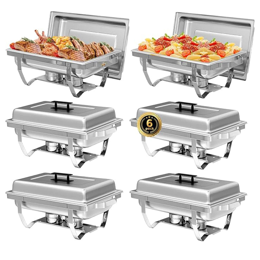 Stainless Steel Chafing Dish Buffet Set With Fuel Holder