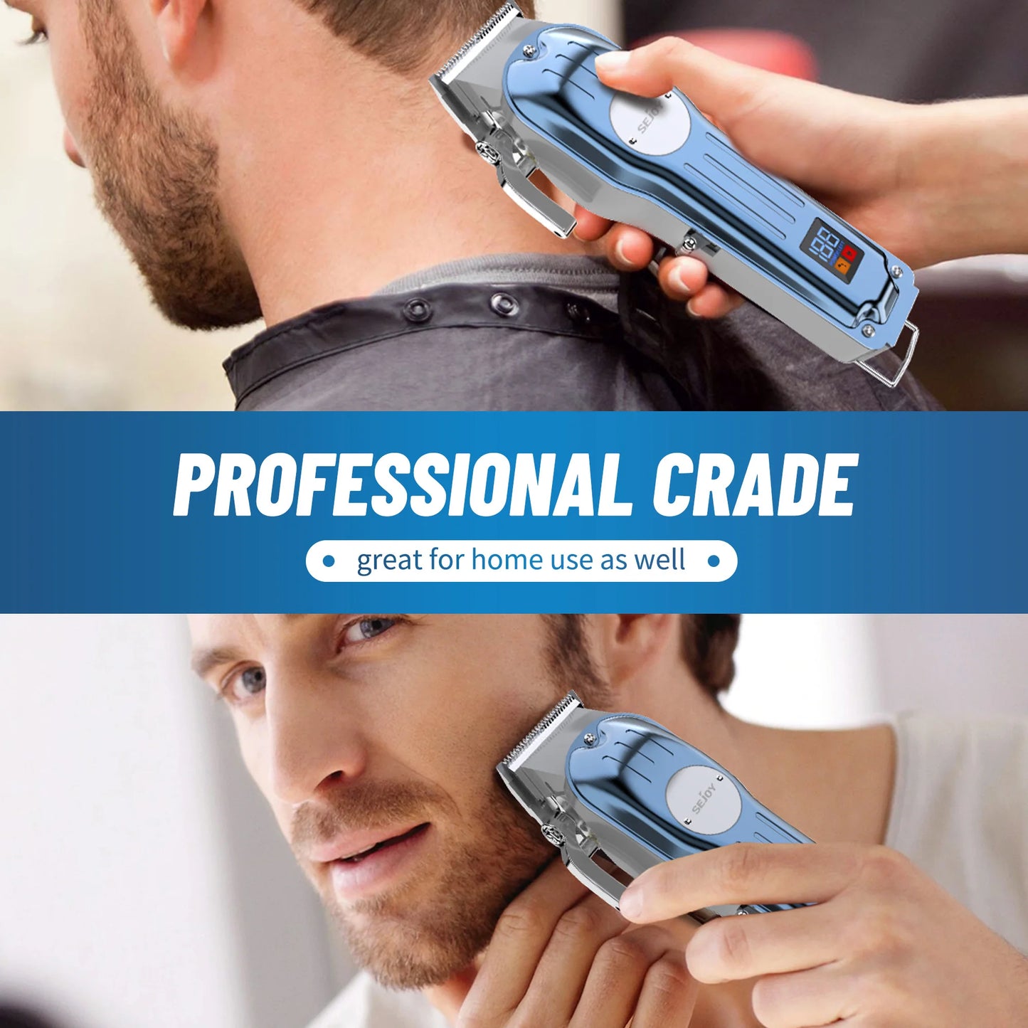 Sejoy Rechargeable Hair Clipper Set Professional Cordless Barber Kit