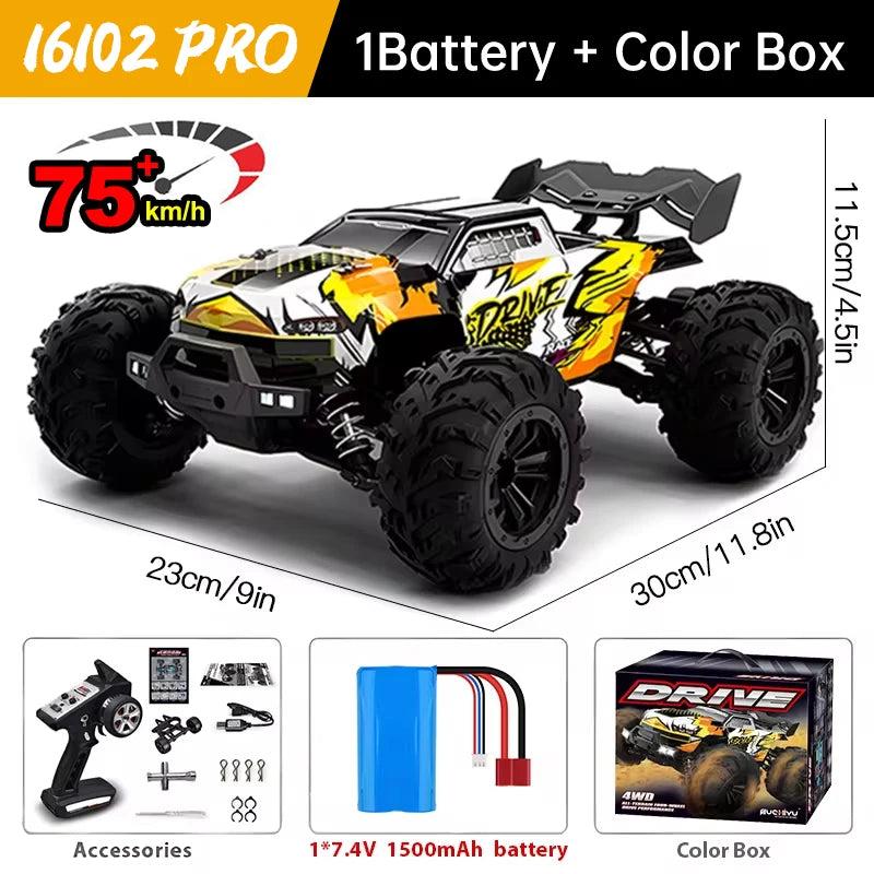 WLtoys 16101 Pro 1:16 Enhanced 4WD RC Car With LED
