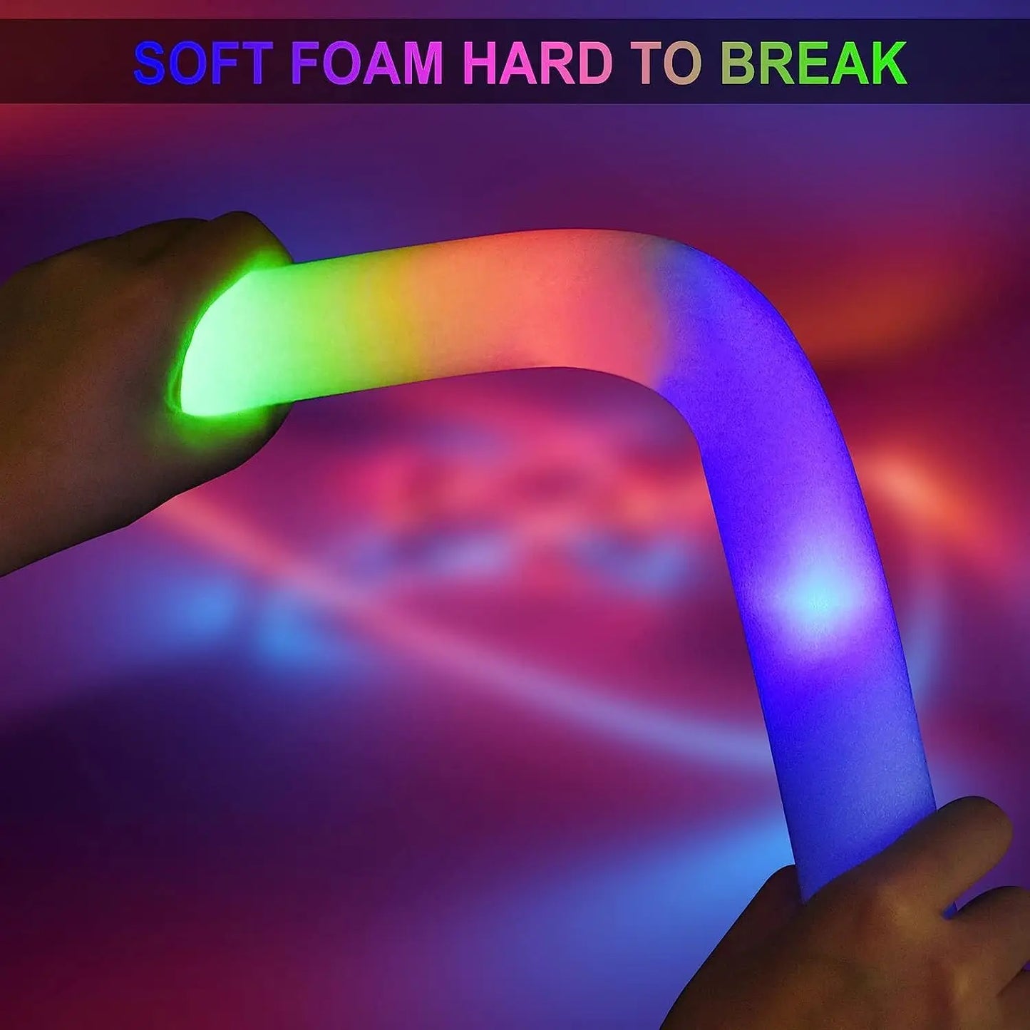 LED Foam Sticks 102Pcs Party Baton Wands With 3 Modes