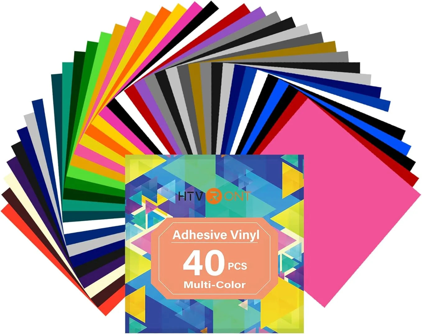 HTVRONT Permanent Adhesive Vinyl Bundle With Transfer Tape Sets