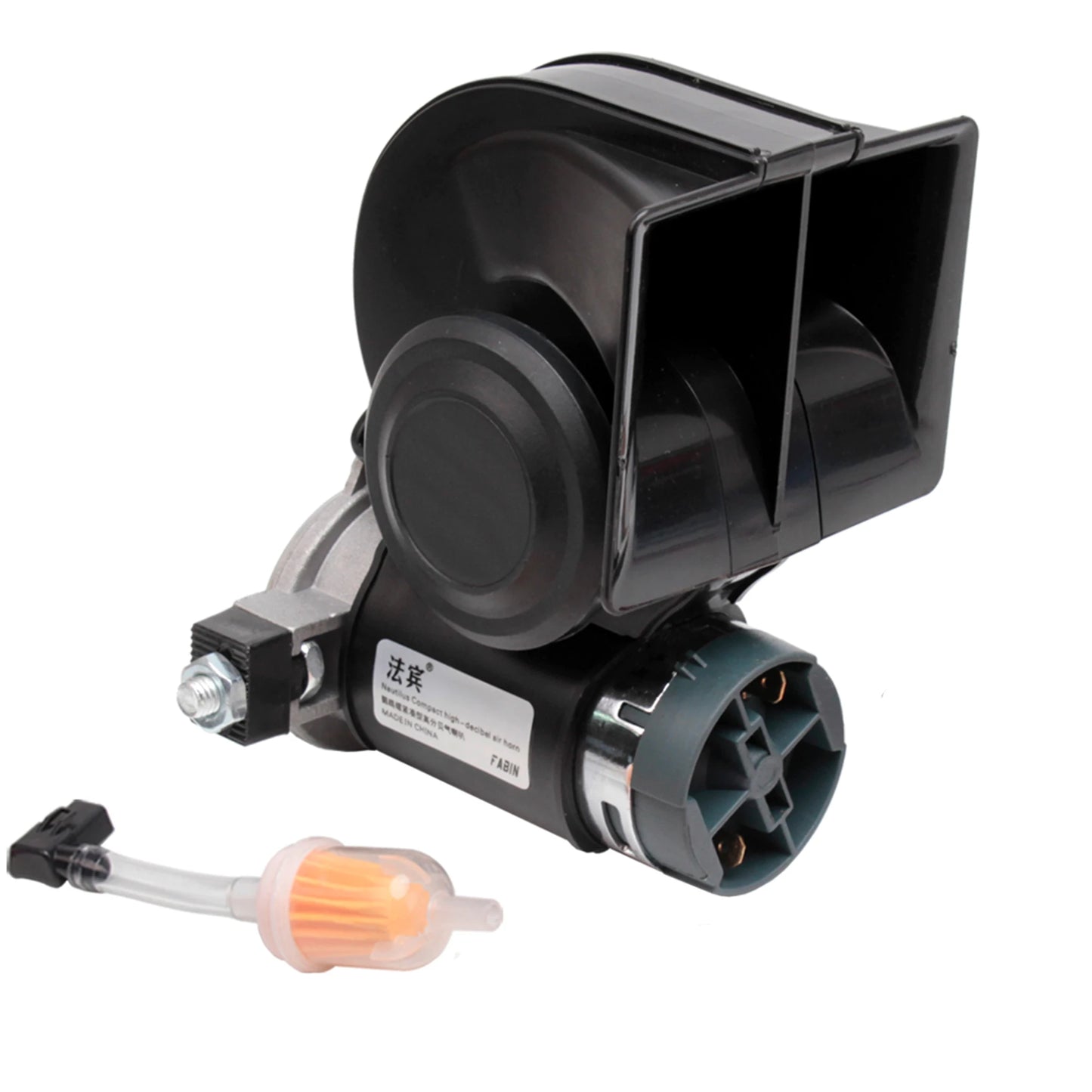 FARBIN Snail Air Horn With Compressor Relay Harness 12V 150 dB