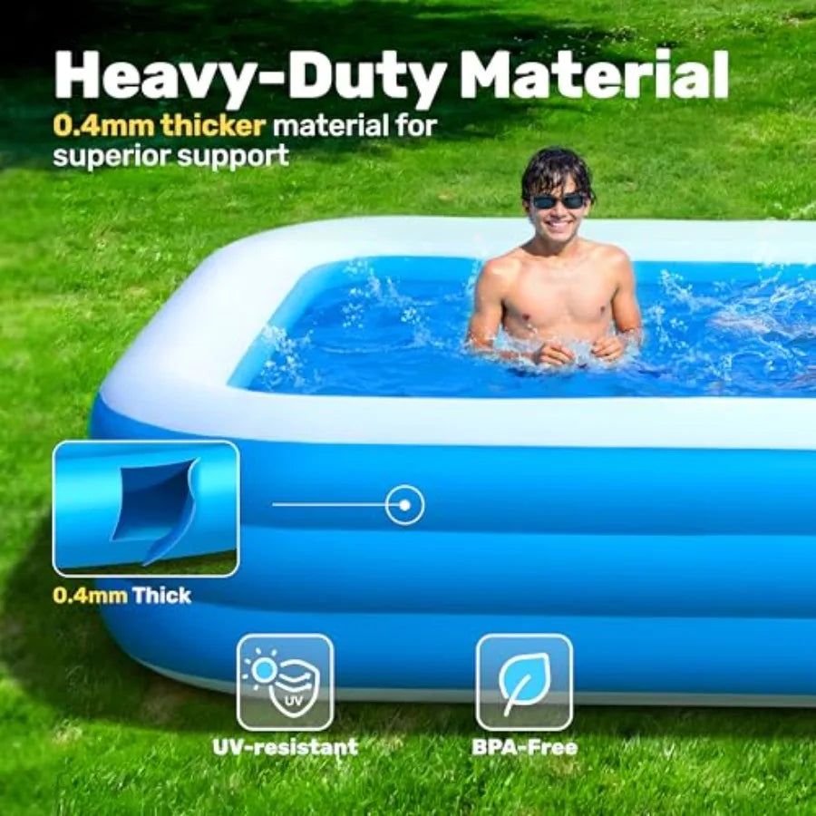 Durable Inflatable Above Ground Pool For Adults With Seats