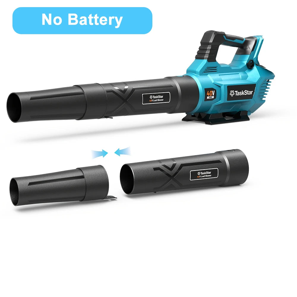 TaskStar 40V Electric Air Blower And Leaf Vacuum With Batteries