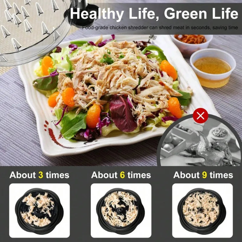 Stainless Steel Hand Crank Chicken Shredder Kitchen Tool