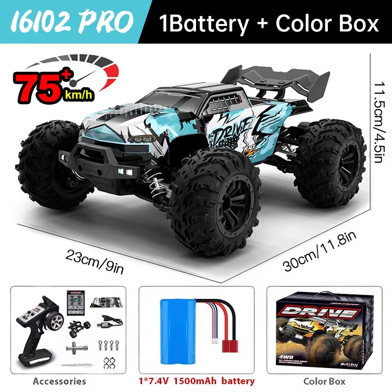 WLtoys 16101 Pro 1:16 Enhanced 4WD RC Car With LED