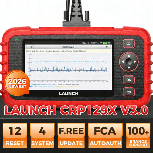 LAUNCH X431 CRP129X V3.0 Diagnostic Tools CRP129X V2.0 OBDII Scanner Professional Automotive Scanner Diagnostic Scanner