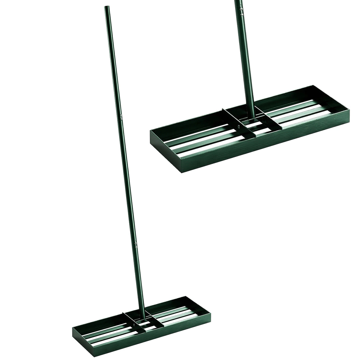 Outsunny Steel Lawn Leveling Rake For Garden Yard Maintenance