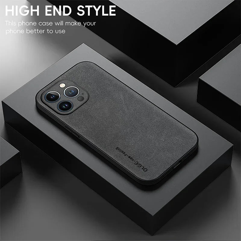 Dixsg Luxury Leather Phone Case With Shockproof Protection