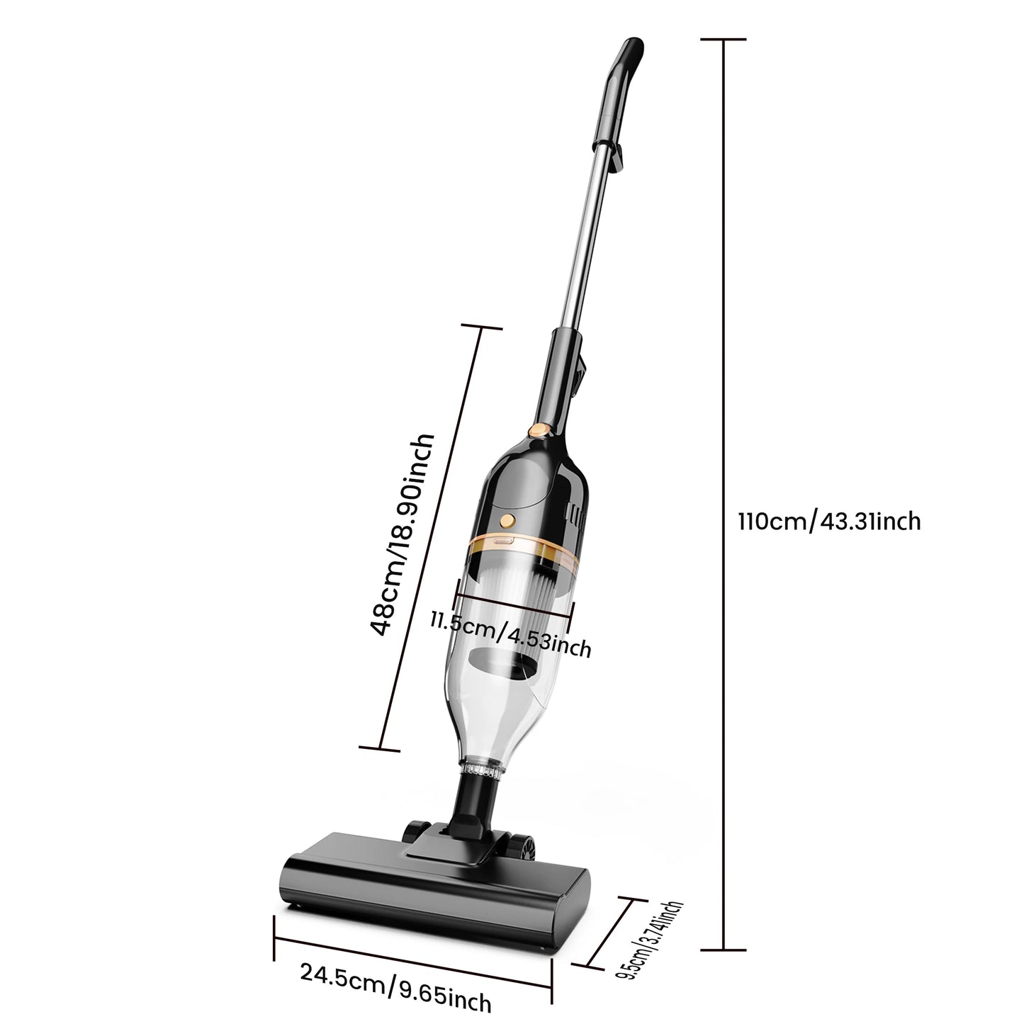 INSE 600W Corded Vacuum Cleaner 3-In-1 Handheld For Home