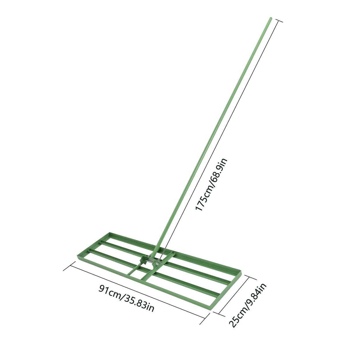 Bymaocar Steel Lawn Leveling Rake Tool For Yard And Garden