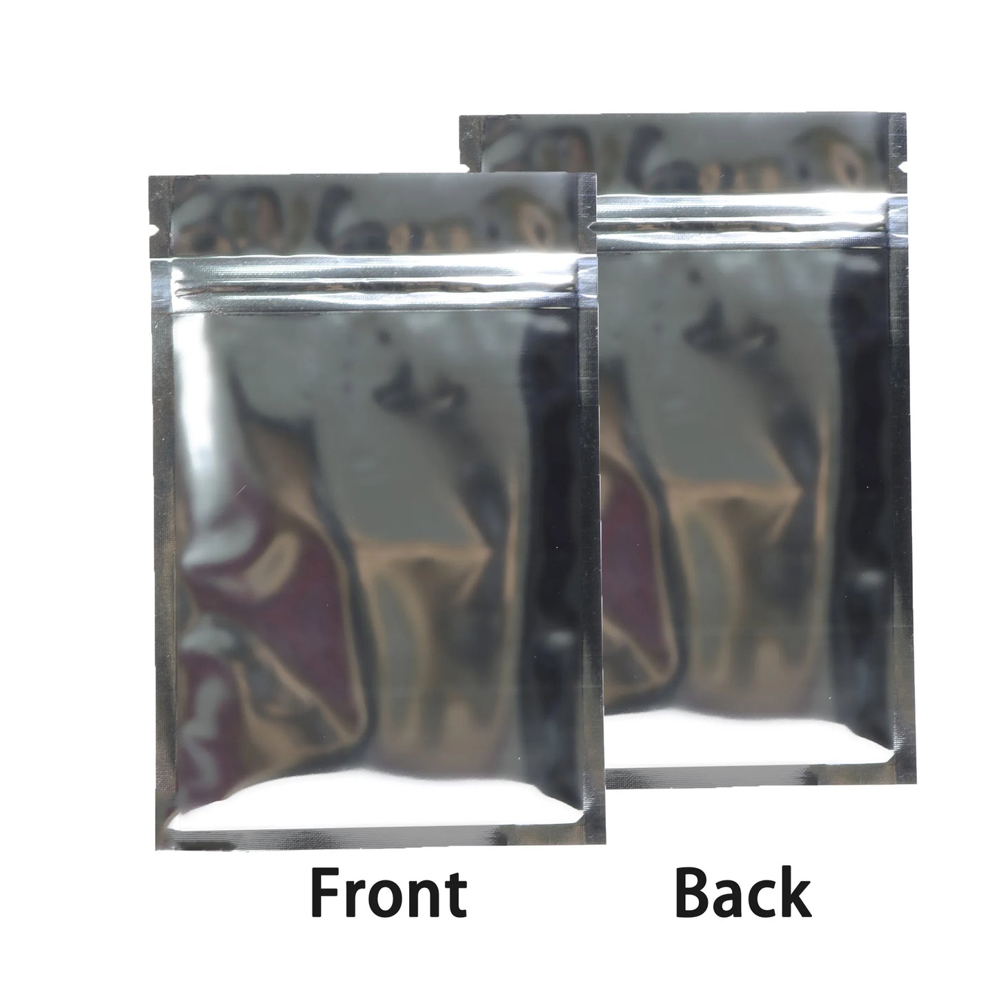 VoluPack Flat Aluminum Foil Mylar Ziplock Pouches Glossy Storage Bags