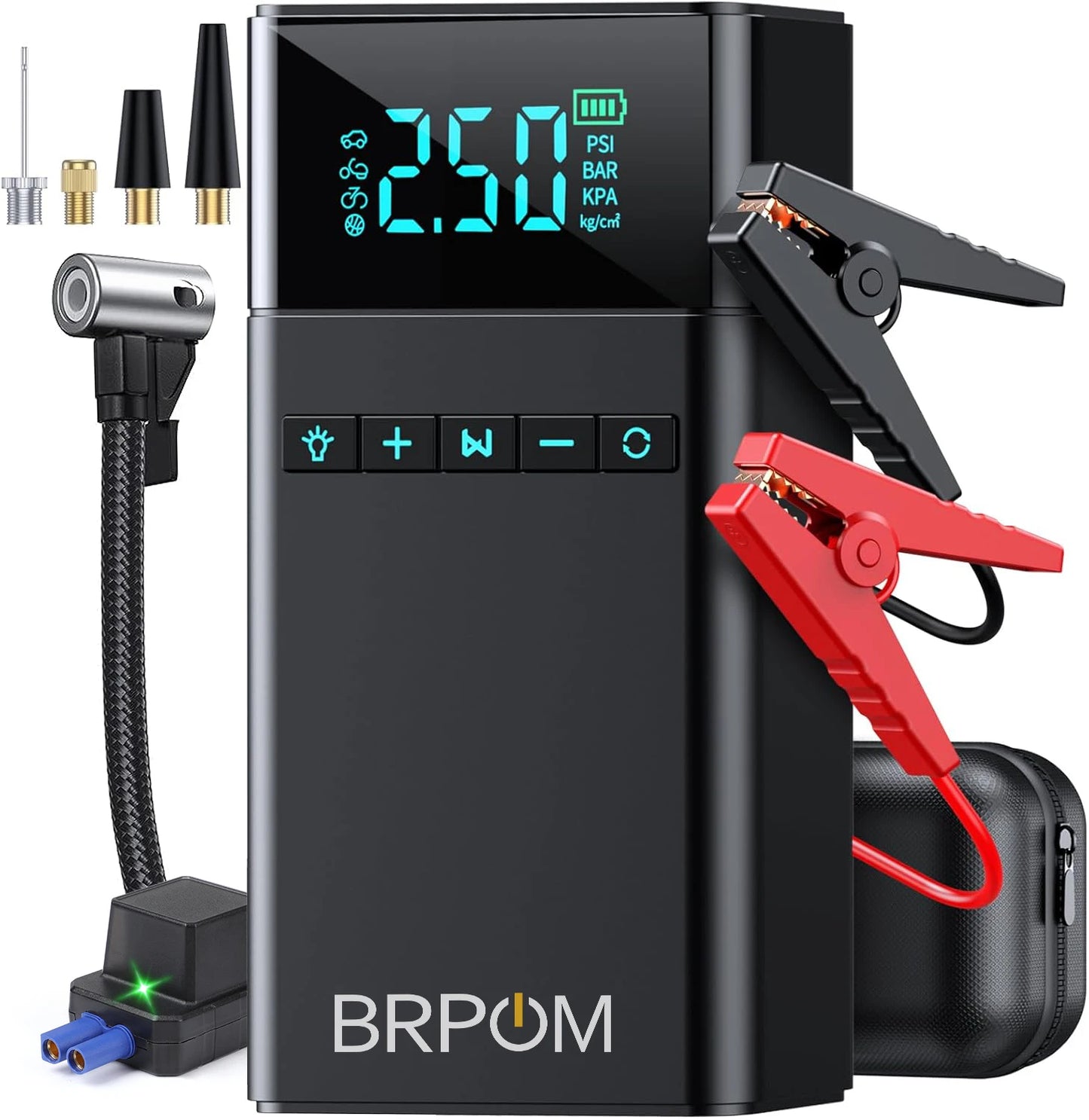BIUBLE 4-In-1 Jump Starter Power Bank And Air Compressor
