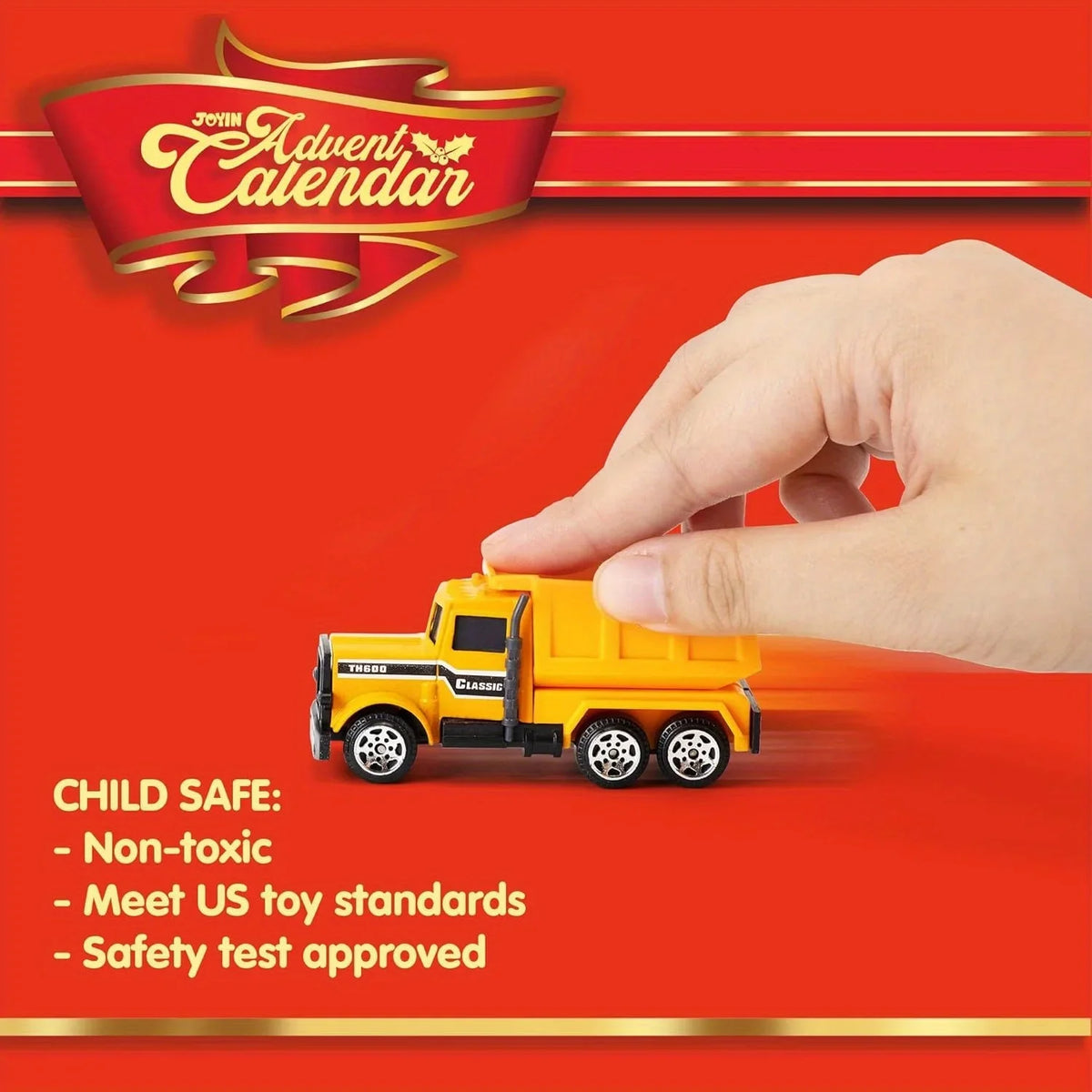 Joyfy Christmas Vehicle Advent Calendar With Diecast Cars