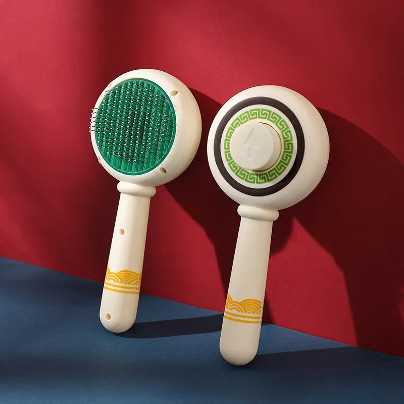 Self Cleaning Grooming Brush For Long Haired Dogs And Cats
