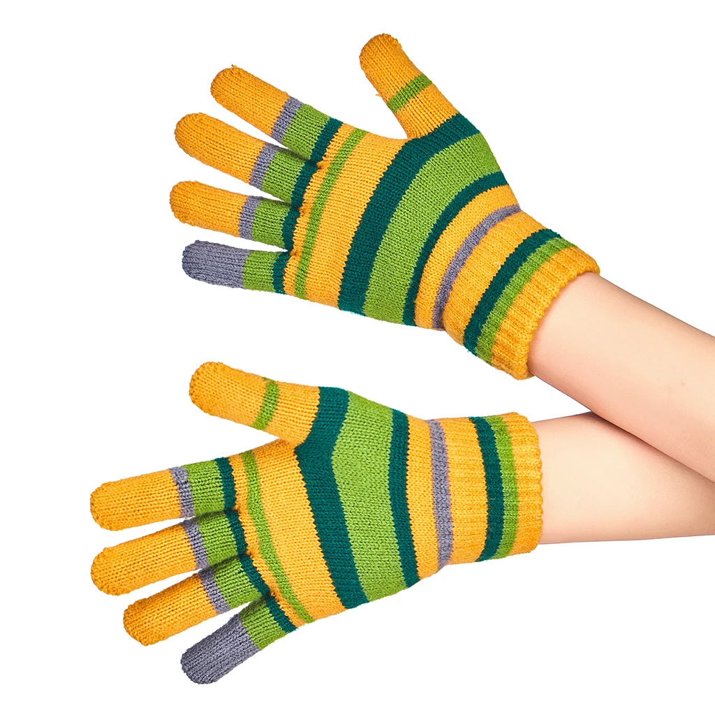 Coraline Knit Fingerless Gloves For Halloween Cosplay Costumes