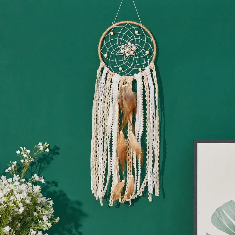 Dream Catcher Set Handcrafted Moon Dream Chaser Bohemian Wall Decor
