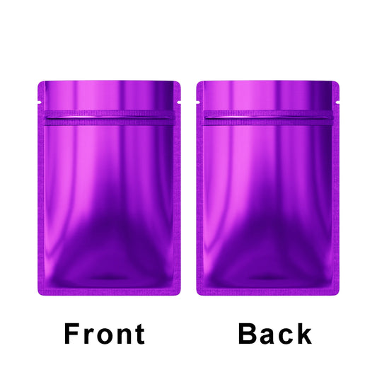 VoluPack Flat Aluminum Foil Mylar Ziplock Pouches Glossy Storage Bags