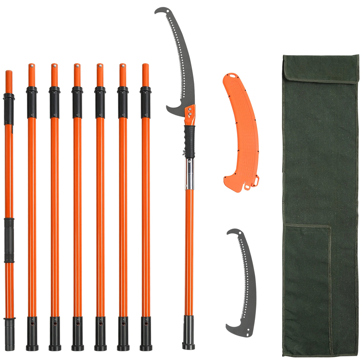 SucceBuy Extendable Manual Pole Saw for Tree Pruning