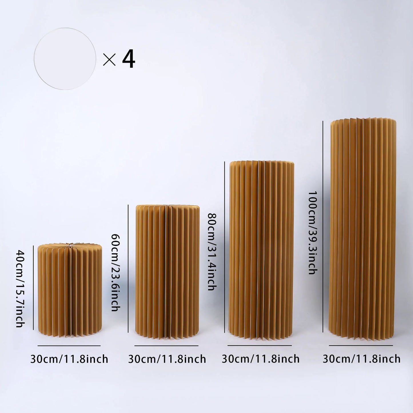 Round Pedestal Dessert Stand for Wedding Centerpieces and Vases