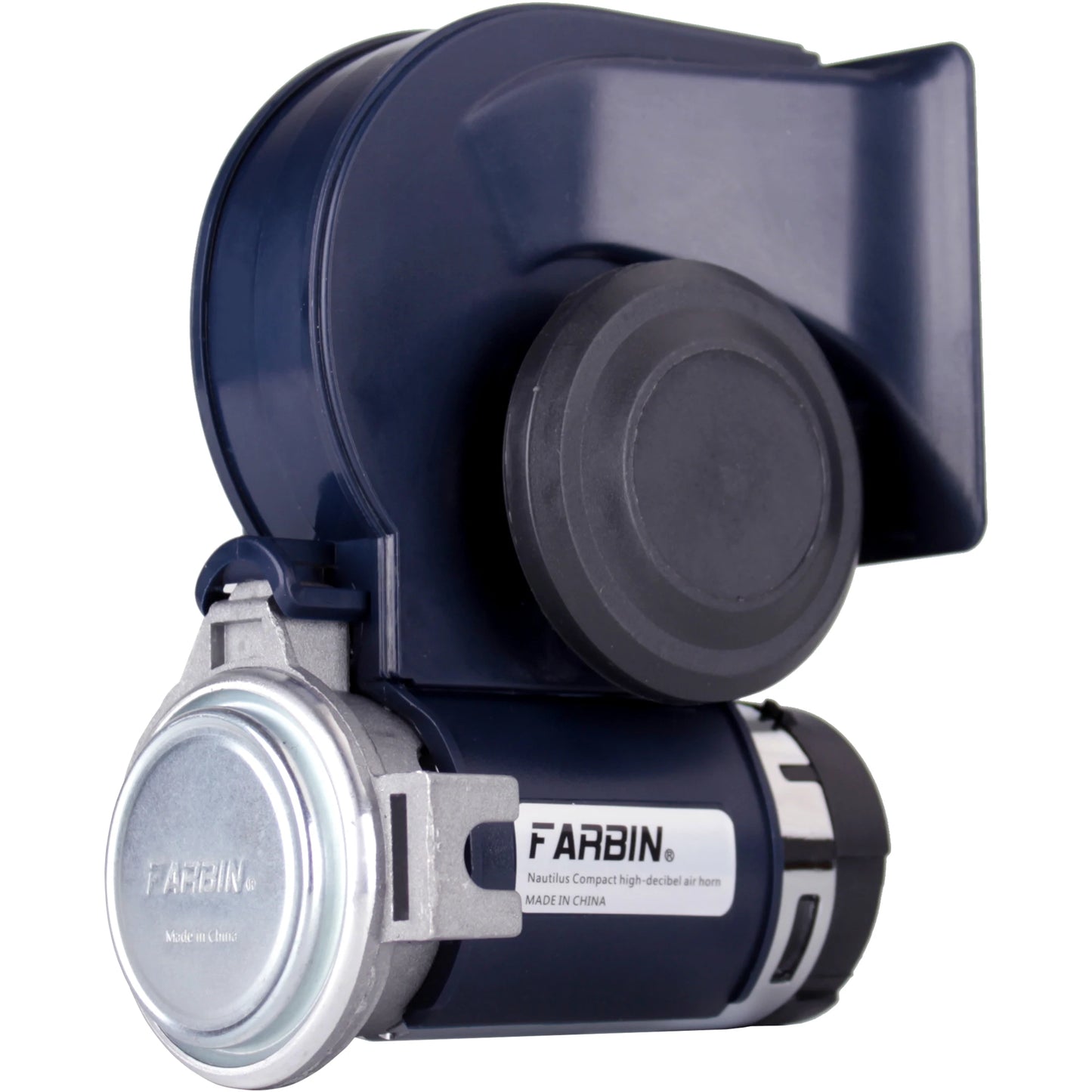 FARBIN Snail Air Horn With Compressor Relay Harness 12V 150 dB