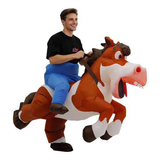 Inflatable Horse Costume Adult Unisex Halloween Party Mascot