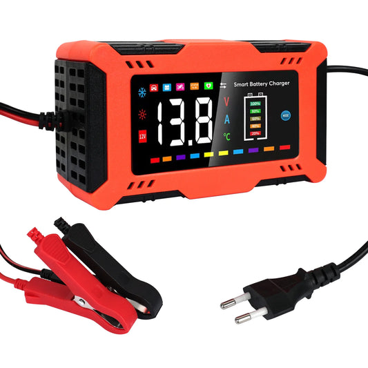 DreamDash 12V 6A Automatic Car Battery Charger Smart LED Display