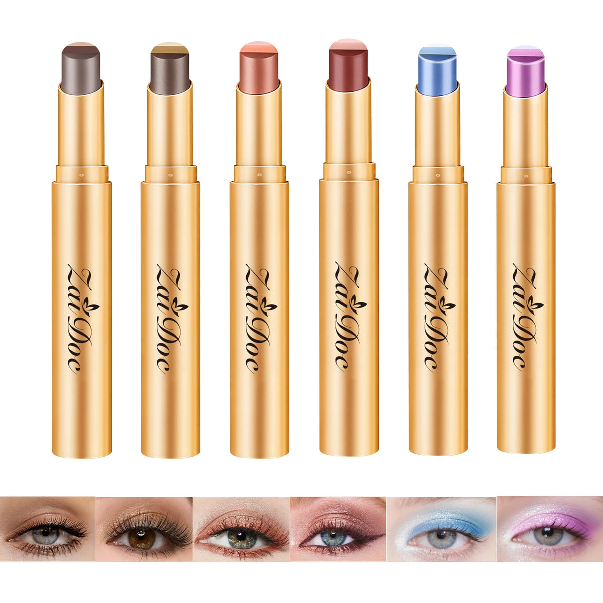 ZaiDoc Three In One Glitter Shimmer Cream Eyeshadow Stick