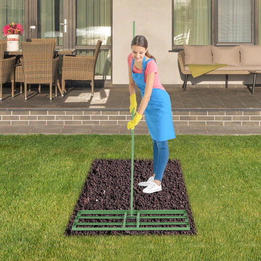 Bymaocar Steel Lawn Leveling Rake Tool For Yard And Garden