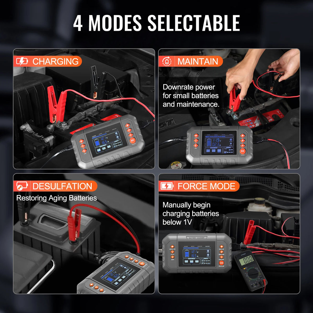 SucceBuy Smart 20 Amp Lithium Lead Acid Battery Charger