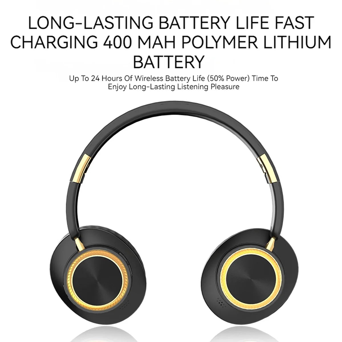 Stonego Foldable Bluetooth Headphones Featuring HiFi Stereo Sound And Comfort