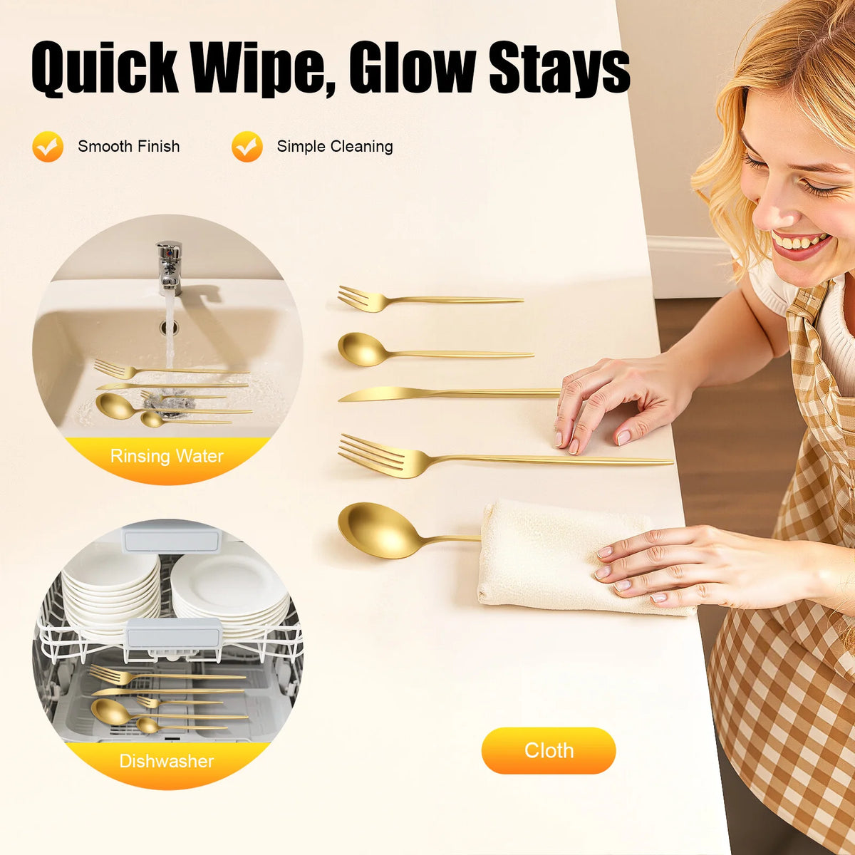 Heavy Duty Stainless Steel Silverware Set For Catering Events