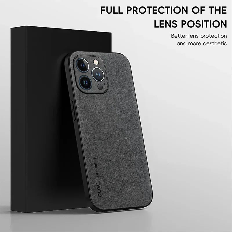 Dixsg Luxury Leather Phone Case With Shockproof Protection