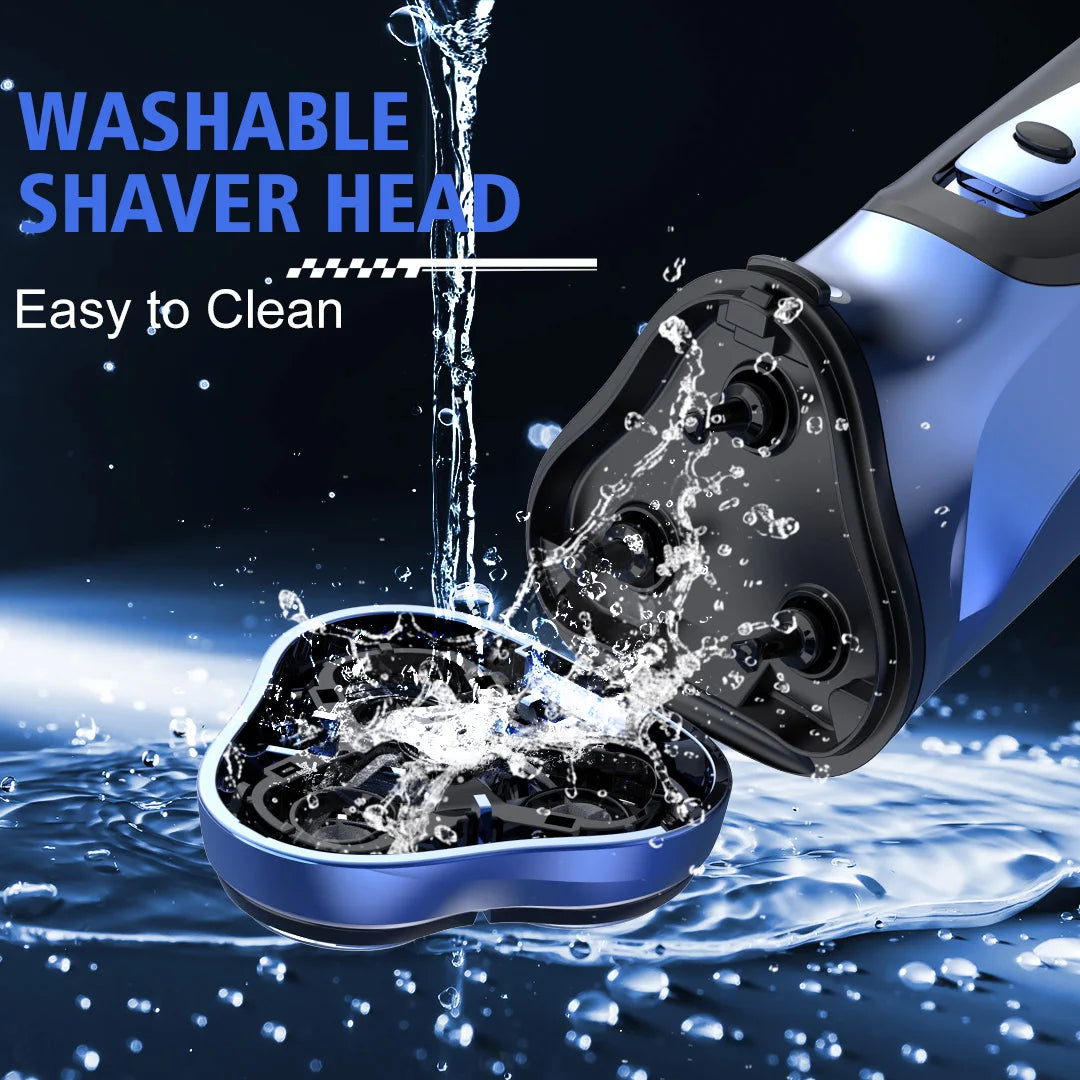 Sejoy Mens Cordless Rotary Electric Shaver Trimmer And Fast Charging