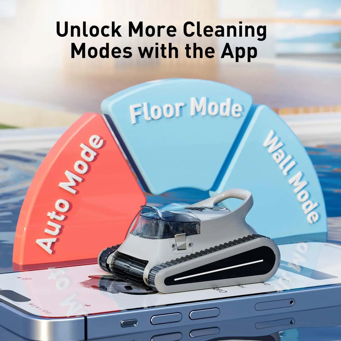 Seauto Crab Pro Cordless Robotic Pool Cleaner Inground Pools