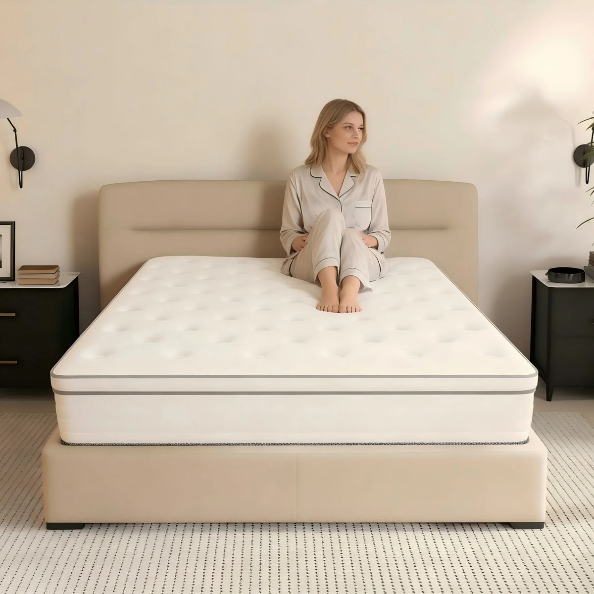 Carebody Hybrid Medium Firm Mattress With Pocket Spring Motion Isolation