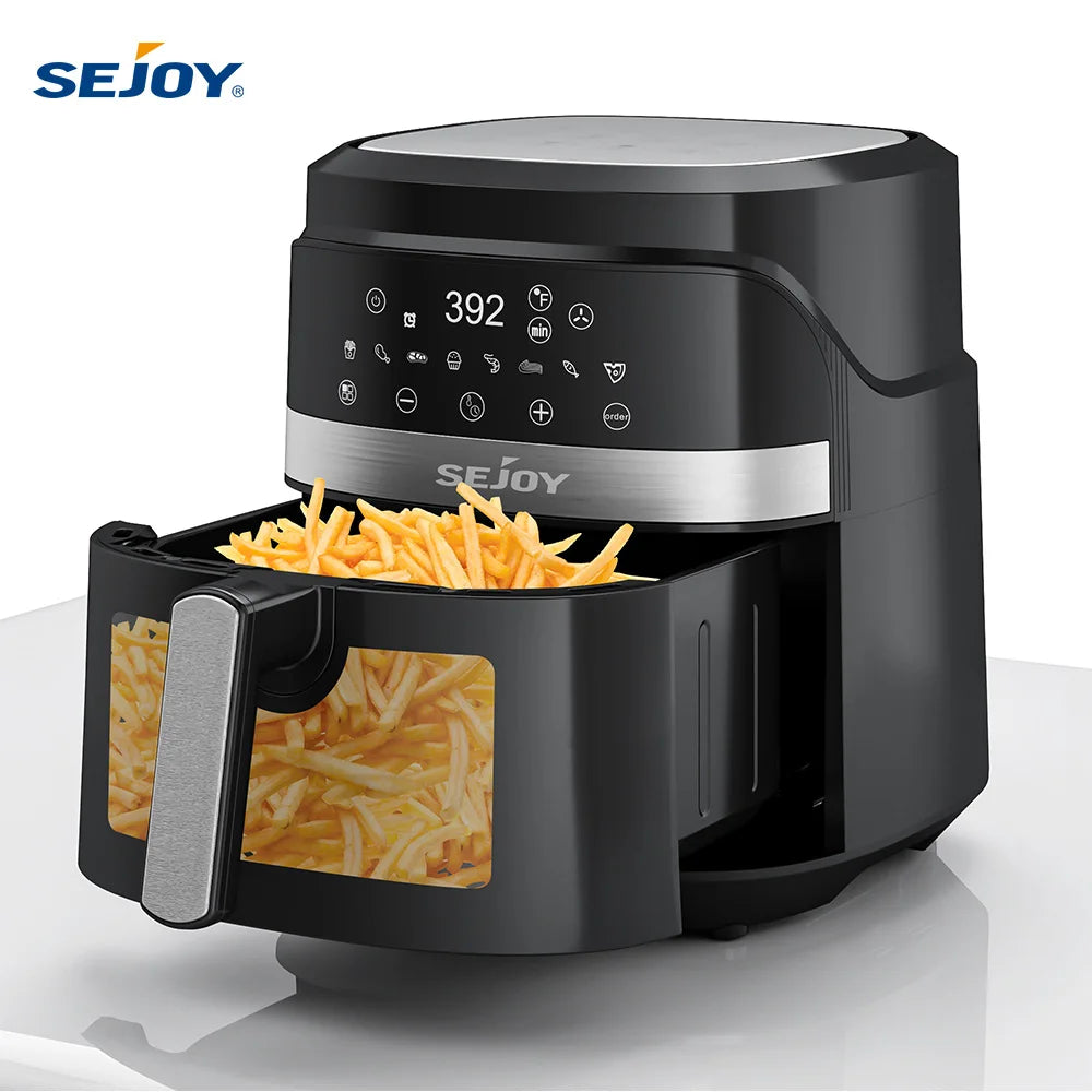 SEJOY 8-In-1 Air Fryer Oilless Cooker For Roast Bake Dehydrate Keep Warm