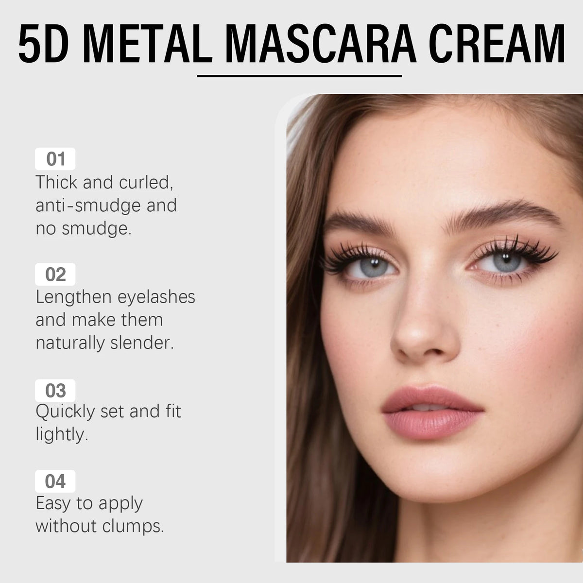 Volumizing Waterproof Mascara For Long Lasting Curl And Lash Length