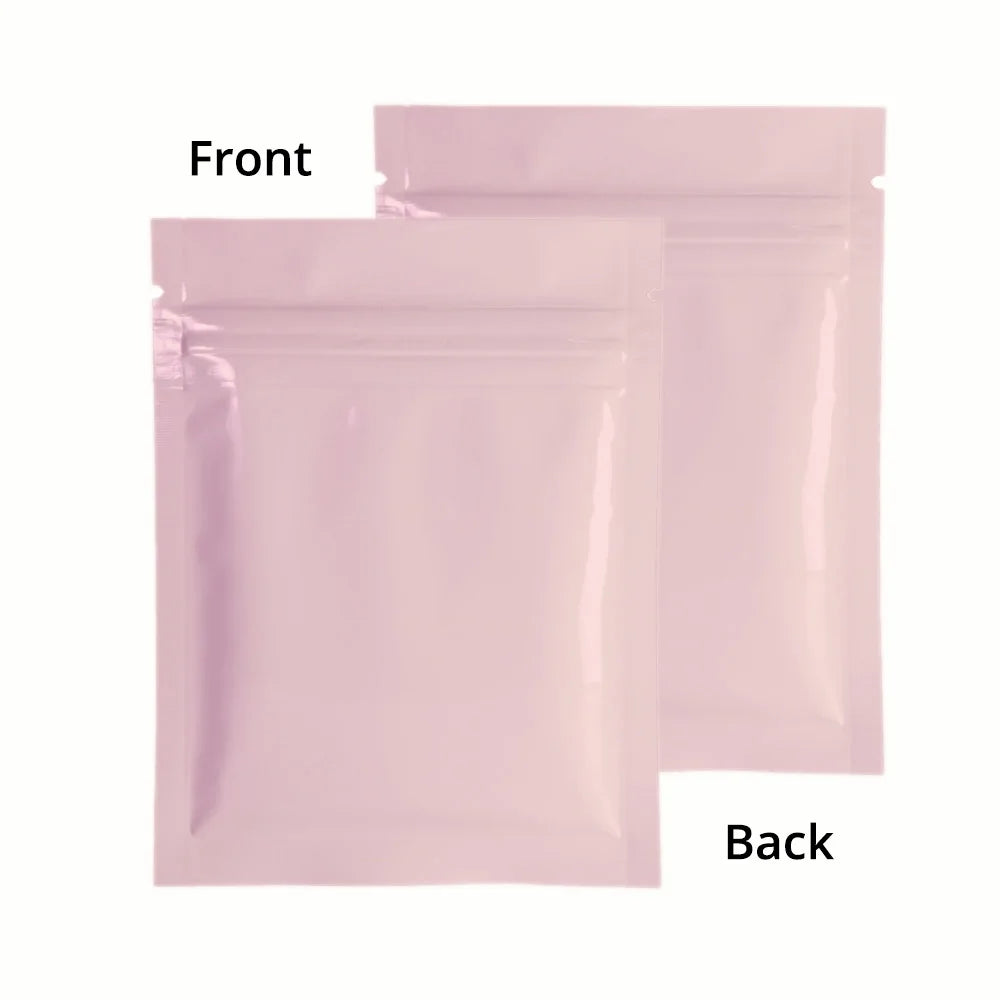 VoluPack Flat Aluminum Foil Mylar Ziplock Pouches Glossy Storage Bags