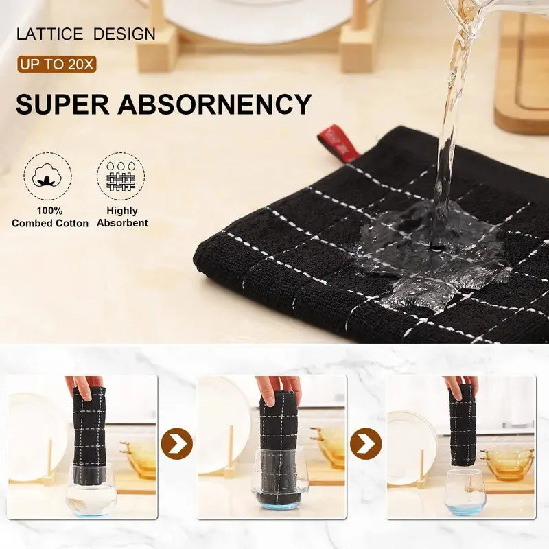 Premium Soft Microfiber Kitchen Dish Cleaning Towels
