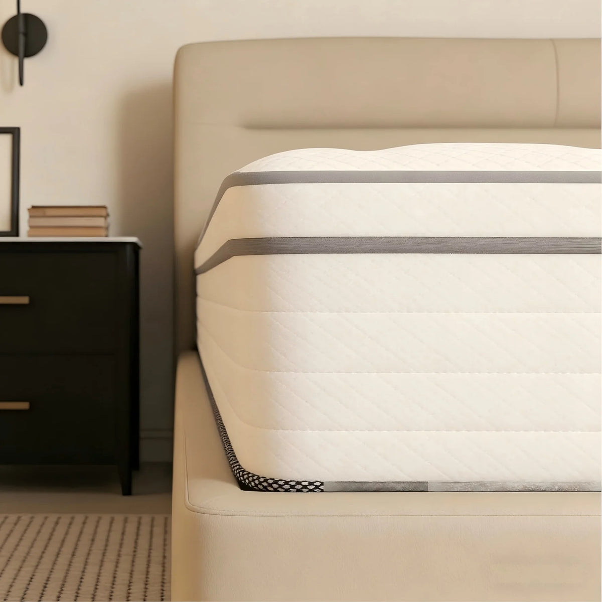 Medium Firm Hybrid Mattress Individual Pocket Springs Motion Isolation
