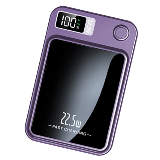 Portable 22.5W Wireless Power Bank With Solar and LED Display