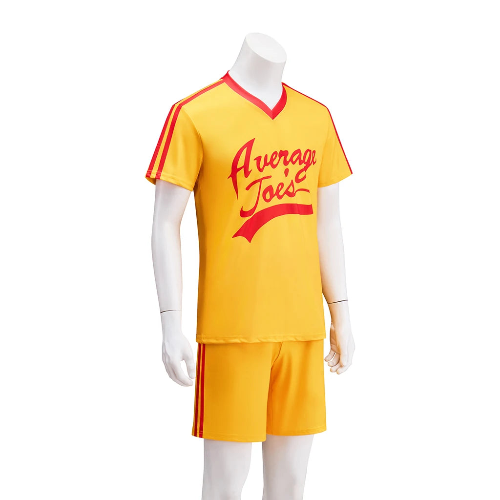 Dodgeball Average Joe Costume Jersey Set Cosplay Halloween Outfit