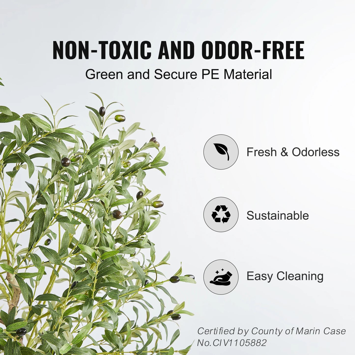 SucceBuy Artificial Olive Tree Lifelike Indoor Plant