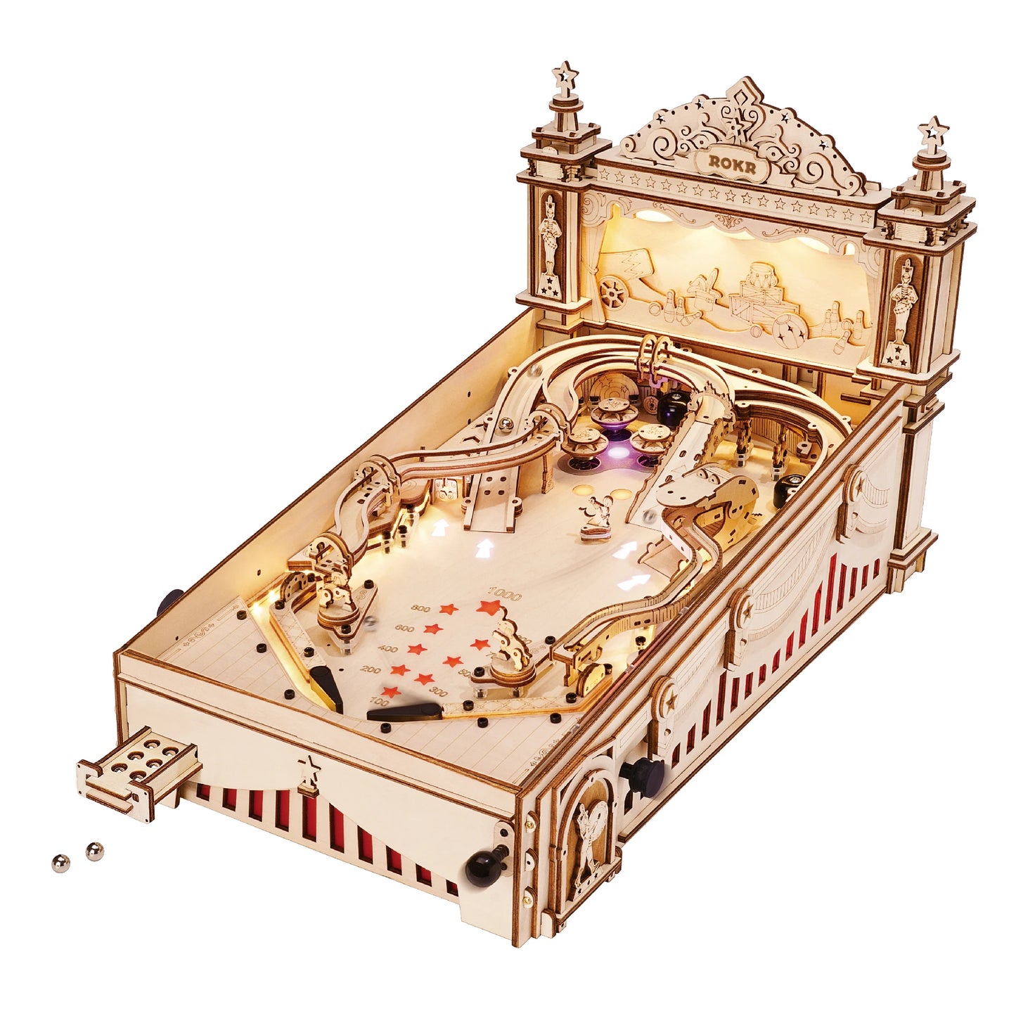 Robotime ROKR 3D Pinball Machine EG01 For Kids And Family