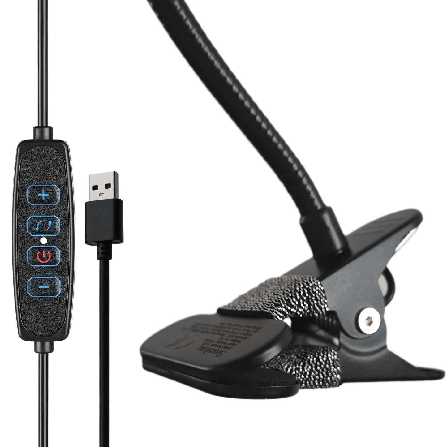 Smeileas 5X Clip On LED Magnifying Lamp With Clamp Desk