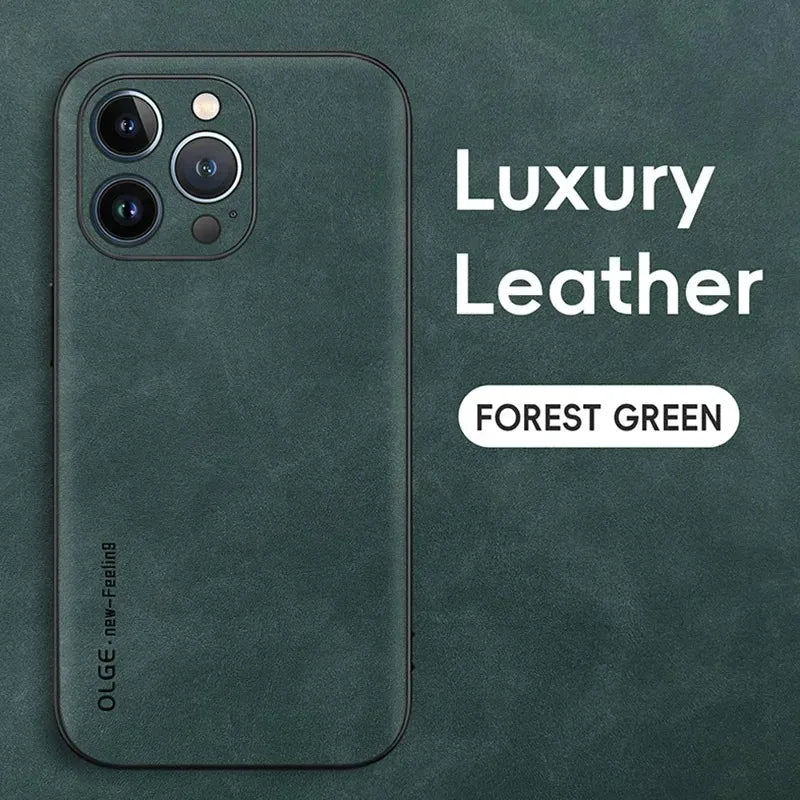 Dixsg Luxury Leather Phone Case With Shockproof Protection