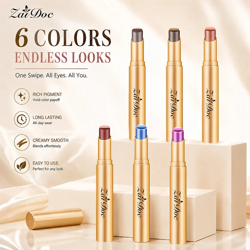 ZaiDoc Three In One Glitter Shimmer Cream Eyeshadow Stick