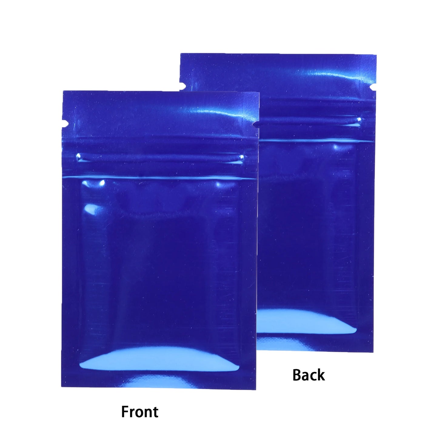 VoluPack Flat Aluminum Foil Mylar Ziplock Pouches Glossy Storage Bags